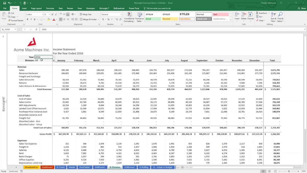Business Intelligence: Demonstration - Self-Service Reporting for Sage 100