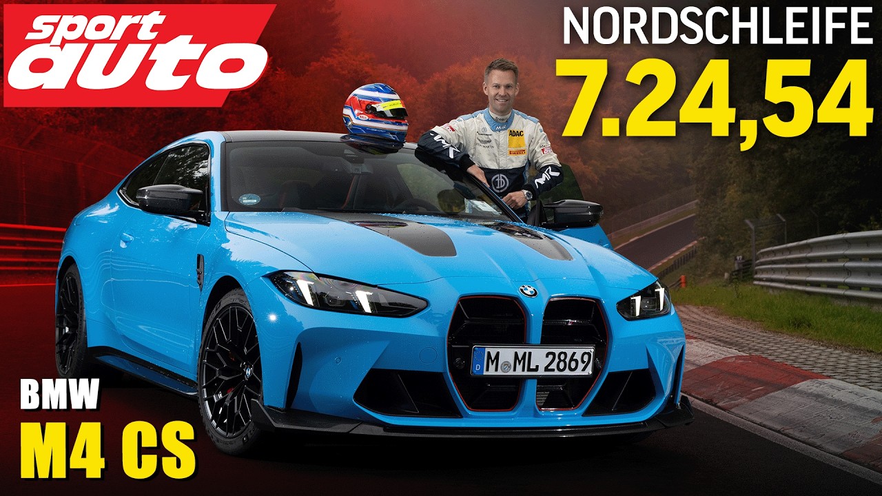 BMW M4 CS | 7.24,54 min Nordschleife HOT LAP | sport auto Supertest