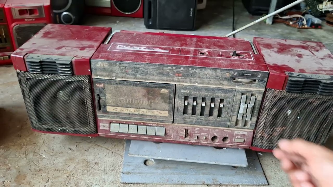 TEST JVC PC37 GIÁ 400K - RADIO CASSETTE 