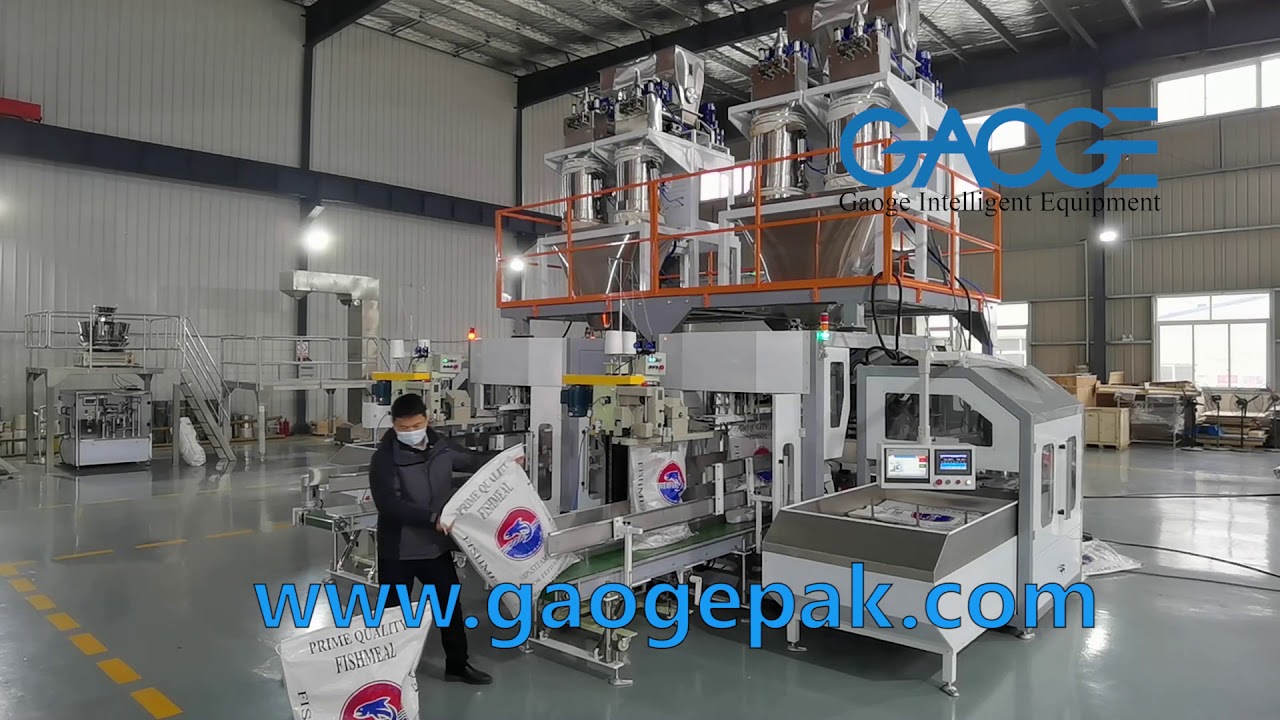 Animal Feed Seed Pet Food Weighing & Bagging Packaging Equipment FOR 20 &ndash; 100 LB. BAGS