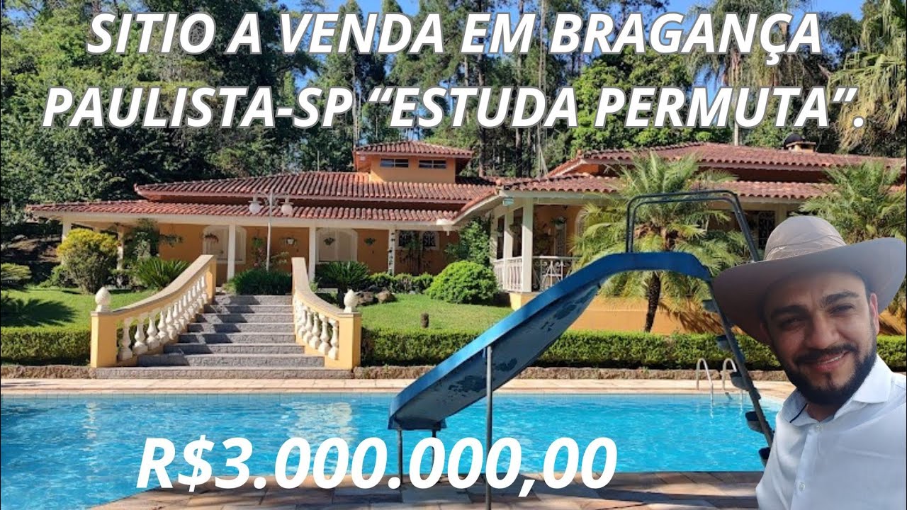 SITIO EM BRAGANÇA PAULISTA SP C/ ÓTIMA TOPOGRAFIA, COM INFRAESTRUTURA COMPLETA, PROXIMO DO ASFALTO.