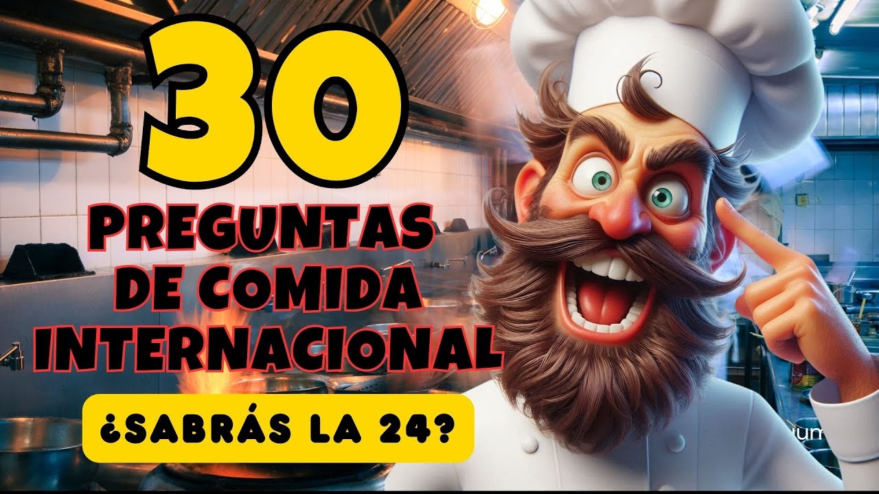 TRIVIA de COMIDA INTERNACIONAL 🌎 | &iquest;Qu&eacute; Tanto Sabes de Platos T&iacute;picos?