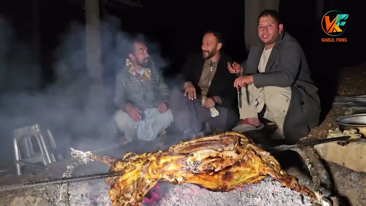 سفر پکتیا- بلاخره گوسفند کباب عربی تیار شد😇