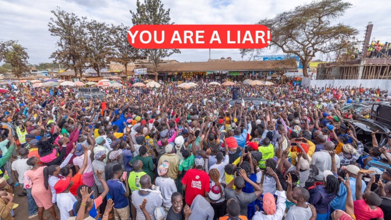 DRAMA as Kisii youths refuse President Ruto's fake Promises face to face with him Nyamira