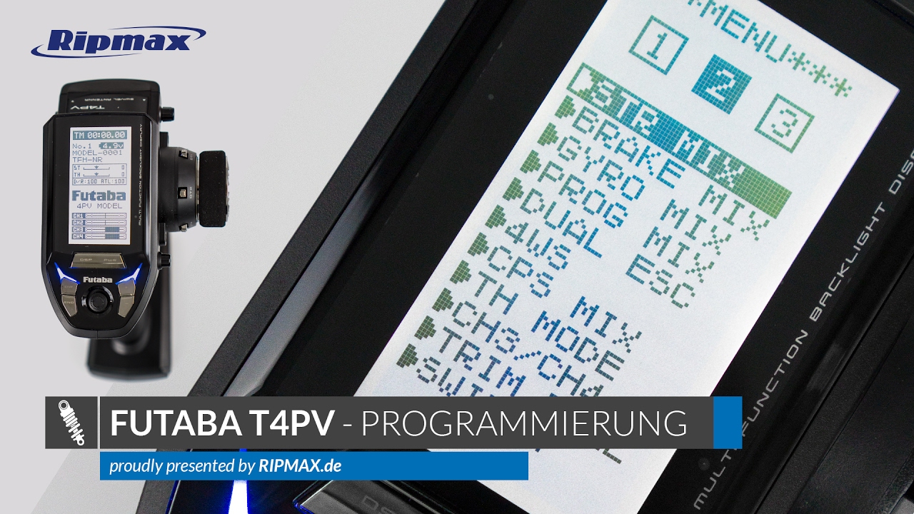 Futaba T4PV  - Programmierung & Menüfunktionen [Deutsch/HD]