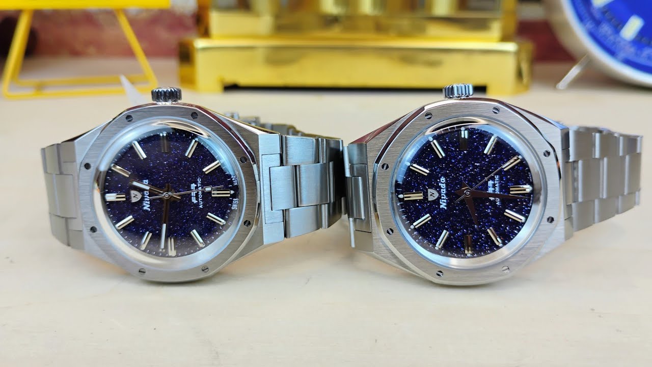  Nivada Grenchen F77s Aventurine Dials Steel & Titanium MarkI & MarkII CASES