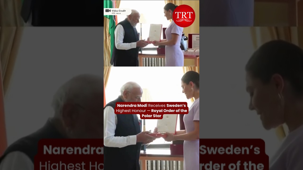 Narendra Modi Receives Sweden&rsquo;s Highest Honour &mdash; Royal Order of the Polar Star | TRT