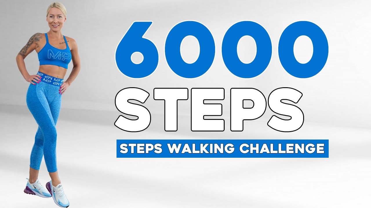 40 MIN FAST 6000 STEPS CHALLANGE Walking Workout For Weight Loss Knee Friendly No Jumping