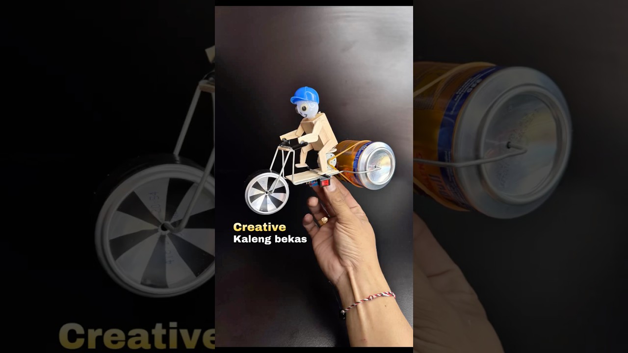 diy kreatif mainan motor kaleng bekas #toys #idea  #kreatif  #dinamo