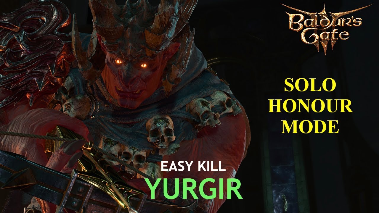 Baldur's Gate 3: Solo Yurgir Fight | Honour Mode