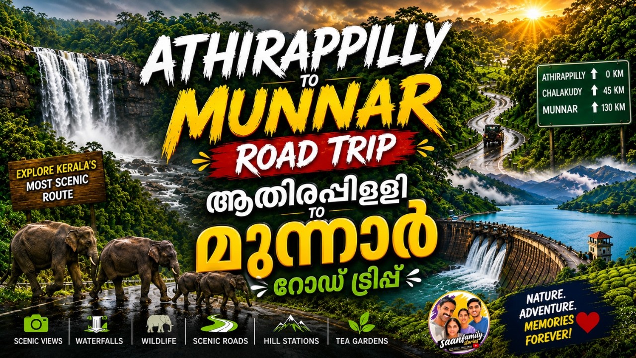 Athirappilly To Munnar Road Trip |Athirappilly |Malakkapara |Valparai| Chinnar |Munnar |Kerala India