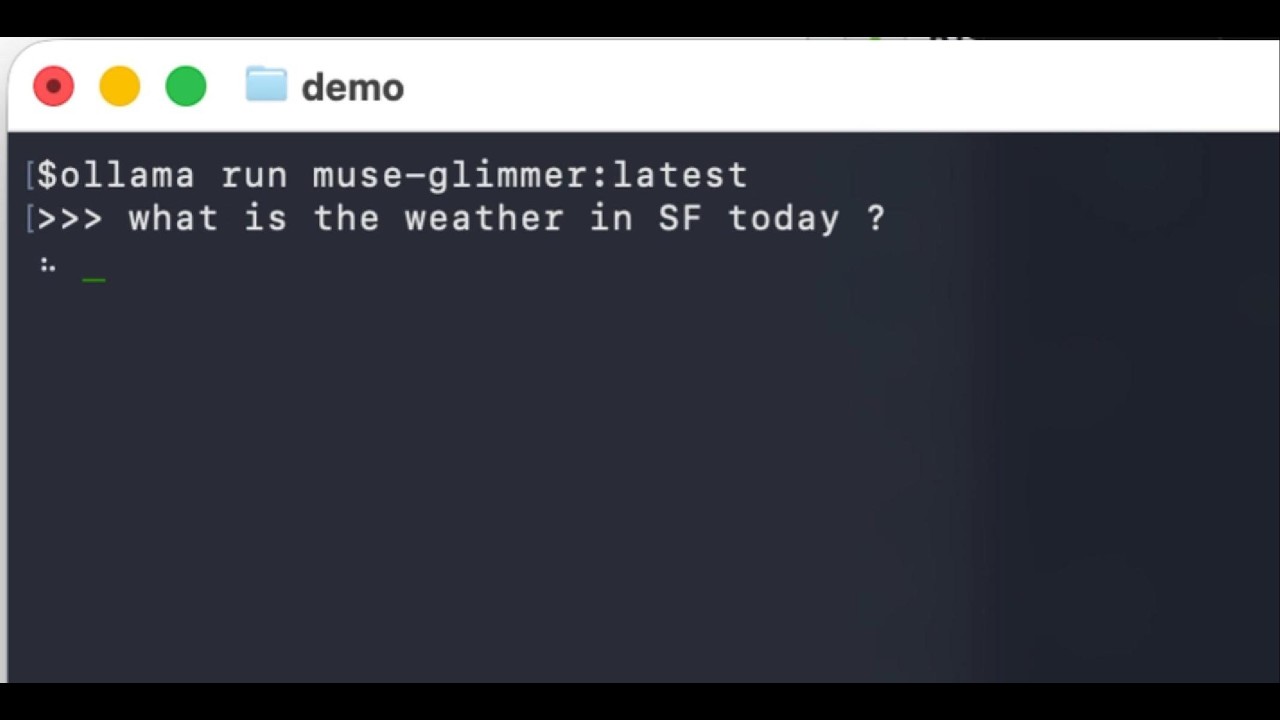 running Meta's latest model muse glimmer locally using ollama