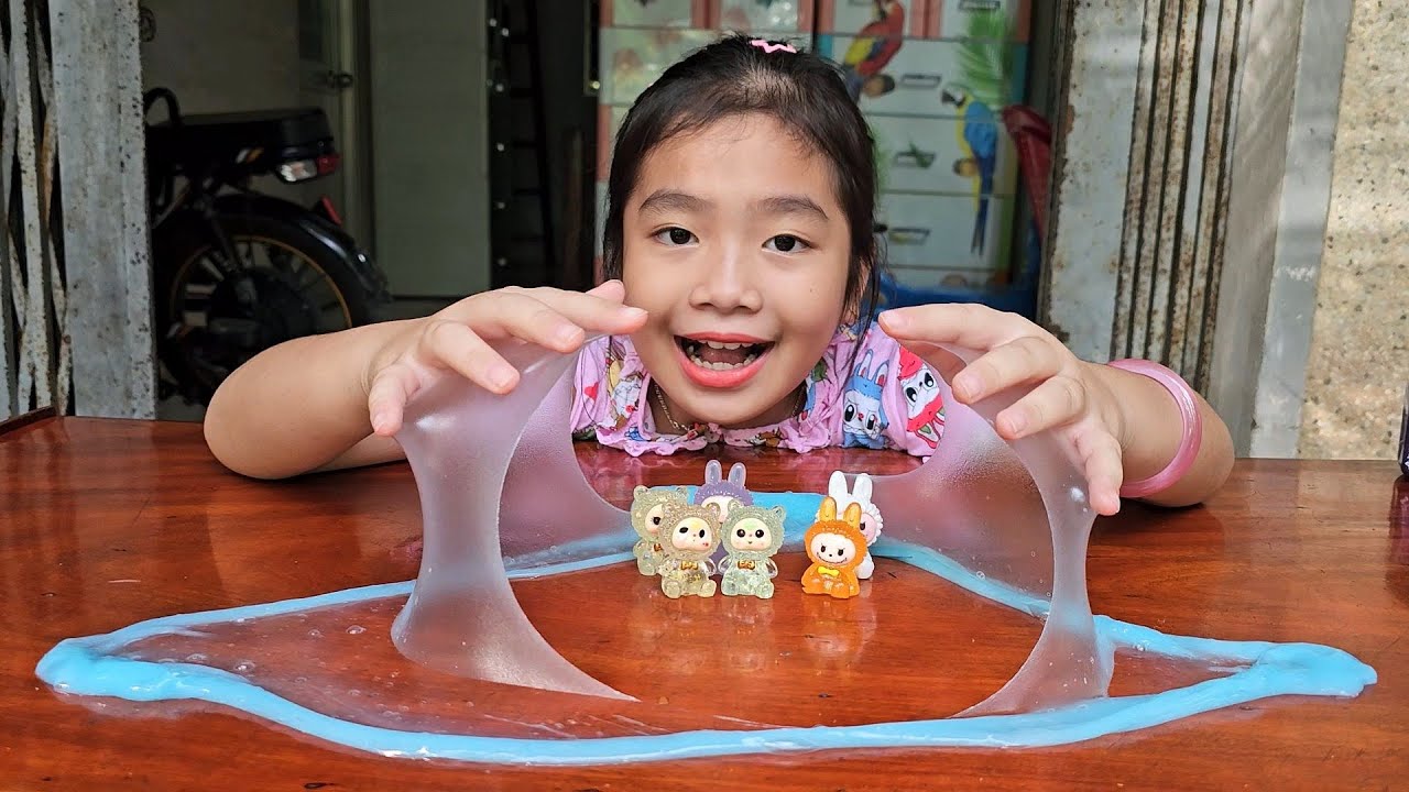 🧼🧫💧 Slime bồn nước xanh 😲❤️ Xí Muội Family 439