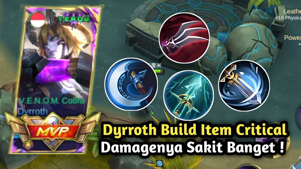 Dyrroth Build Item Critical Damagenya Sakit Banget 🔥