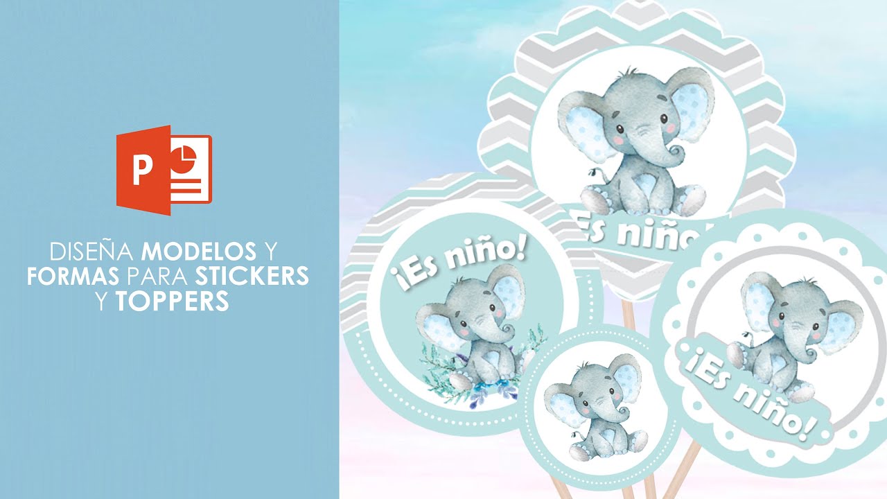 Como diseñar STICKERS Y TOPPERS con PowerPoint