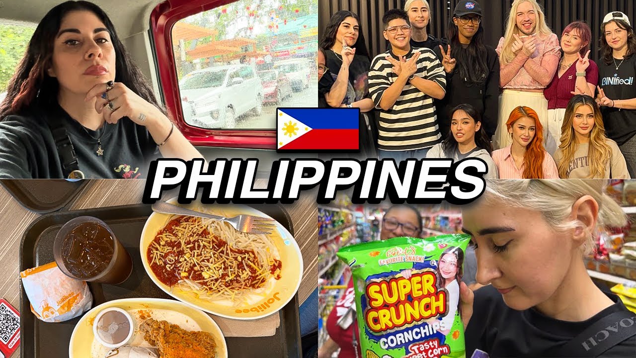 FIRST TIME In The Philippines! 🇵🇭 Food, Travel, Jollibee, Uptown Mall, Manam,BGC, BINI & Meeting G22