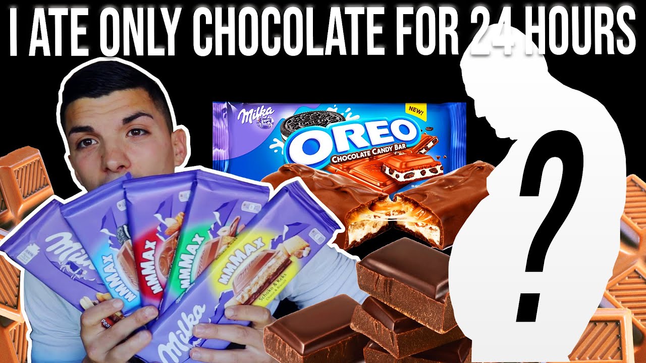 I ate nothing but CHOCOLATE for 24 HOURS and this is what happened | 8000 + CALORIE CHALLENGE
