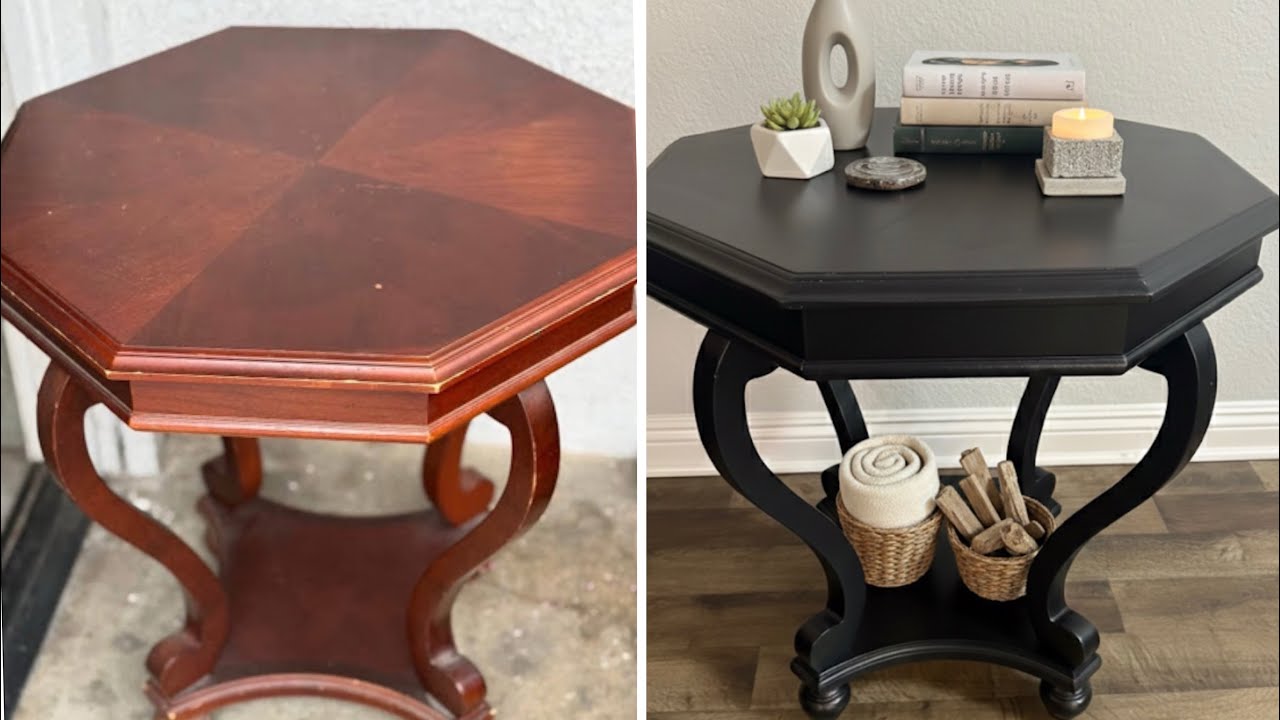 End table makeover restoration