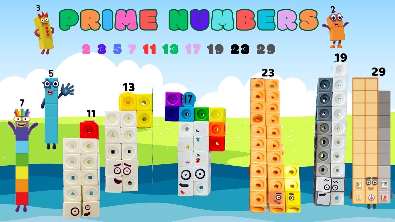 Prime Time! Prime Number Adventure! #numberblocks  2 to 29 Learning Fun I Fun Math Learning