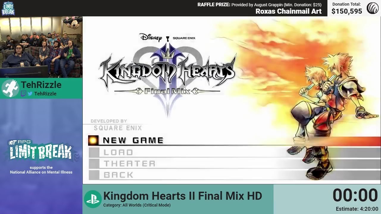 Kingdom Hearts II Final Mix HD (All Worlds-Critical) by TehRizzle (RPG Limit Break 2018 Part 48)