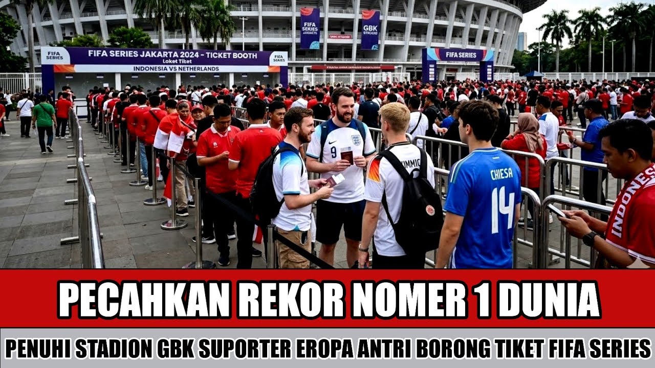 FIFA SERIES SEMAKIN TRENDING~SUPORTER EROPA SAMPAI DATANG KE STADION GBK UNTUK ANTRI PEMBELIAN TIKET
