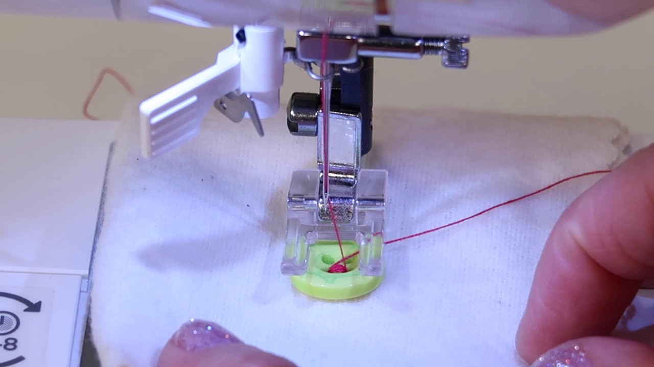 Singer Confidence Quilter 7469Q 26 How to Sew on Buttons by Machine