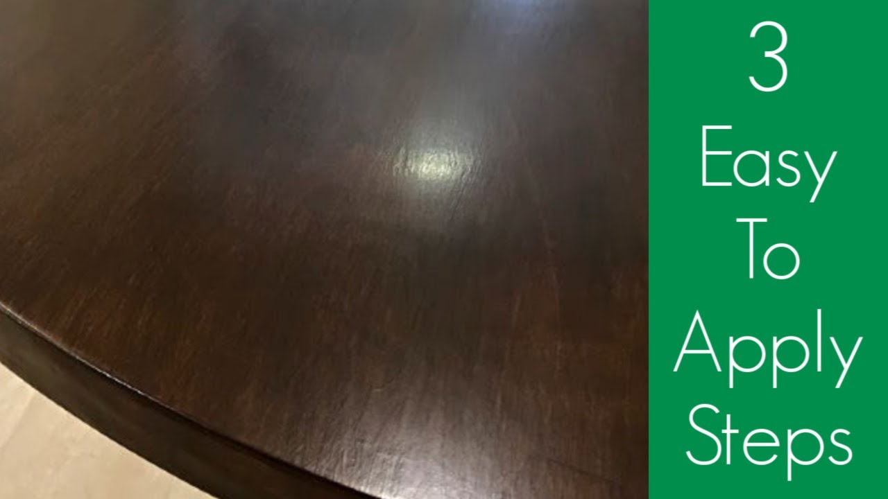 DIY Dark Wood Furniture Stain - How to Stain A Table Top