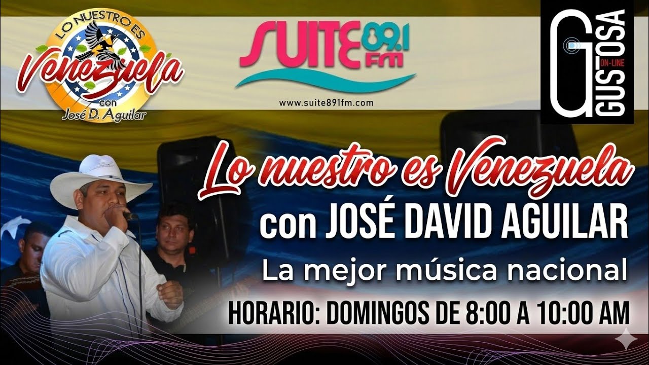 Transmisión en vivo LO NUESTRO ES VENEZUELA.- GUSTOSA ON LINE (Domingo 01/03/2026)