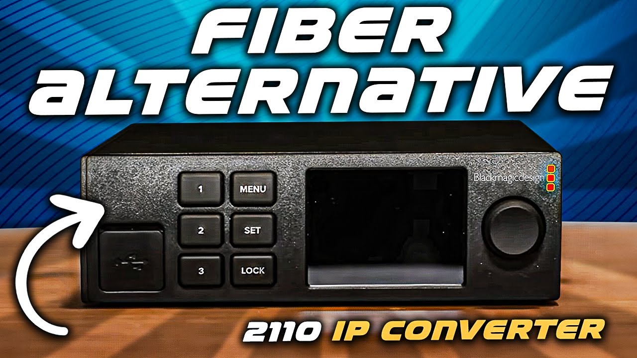 Fiber Alternative? Blackmagic 2110 IP Converter 3X3G