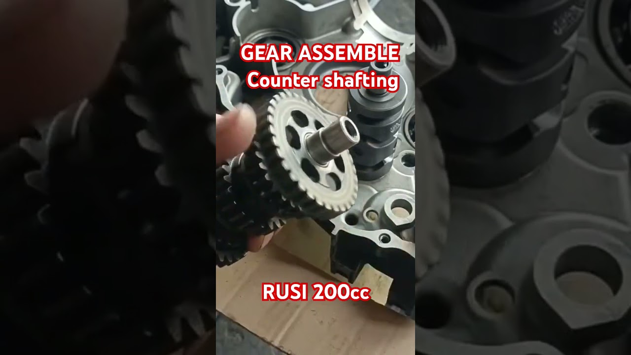 GEAR ASSEMBLE COUNTER SHAFTING RUSI 200cc #rusi #rusissx200#rusigamma200 #rusikry200 #rusikrz200