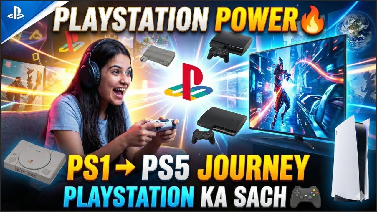 PlayStation Kya Hai PS1 Se PS5 Tak Full History | PlayStation Evolution Explained | PS1 to PS5