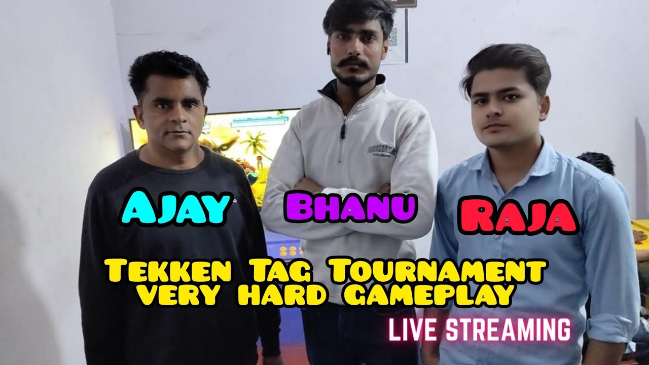 Tekken Tag Tournament live video Raja vs Bhanu Patali very hard tournament 🕹️
