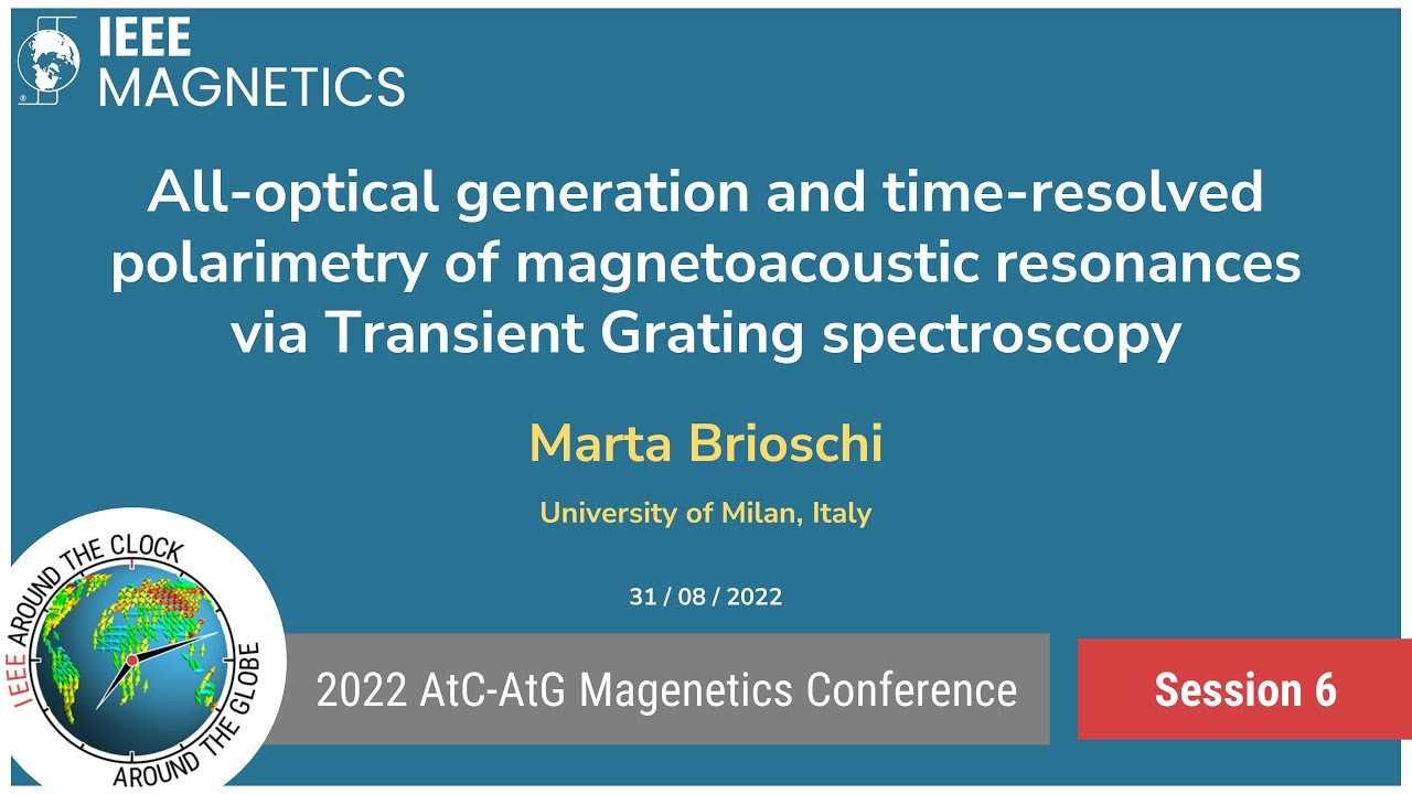 Marta Brioschi: All-optical generation and time-resolved polarimetry of magnetoacoustic ...