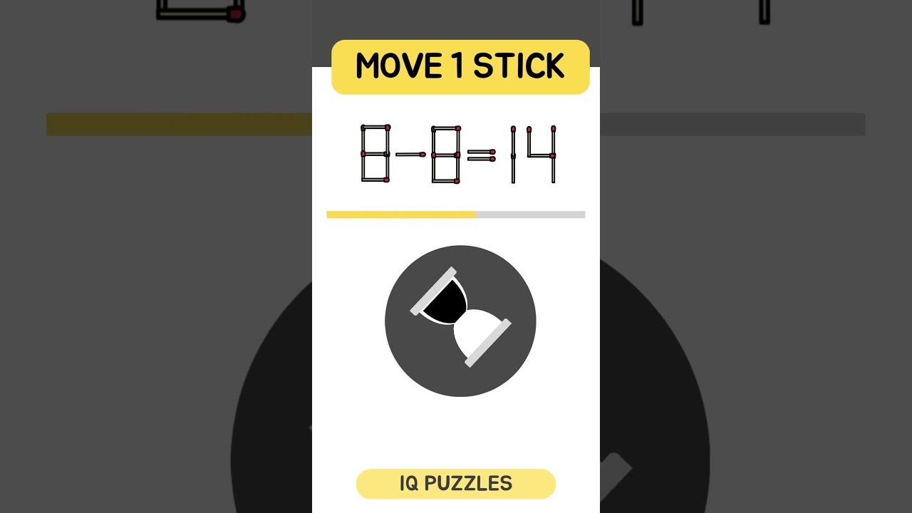 8-8-14 🔥🔥🔥 Can You solve this matchstick puzzle?