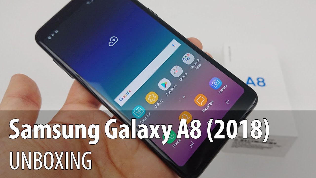 Samsung Galaxy A8 (2018) Unboxing în Limba Română