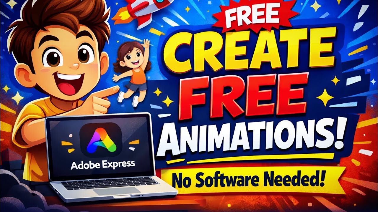 Create Free Animated Videos | Adobe Express Tutorial for Beginners #animation