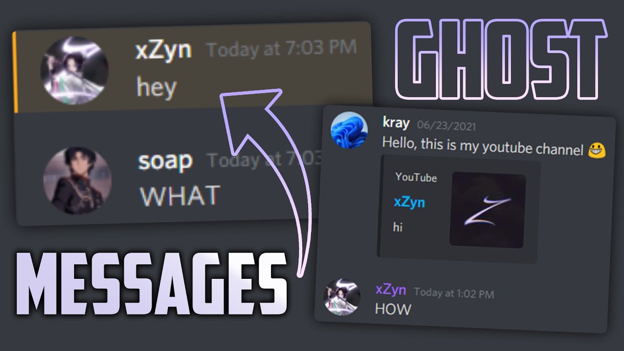 Discord *GHOST* Messages! (8 tricks)