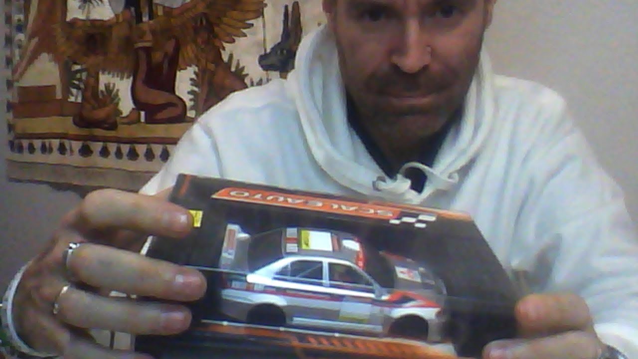 UNBOXING EN DIRECTO MITSUBISHI LANCER EVO V SCALEAUTO SC6318C