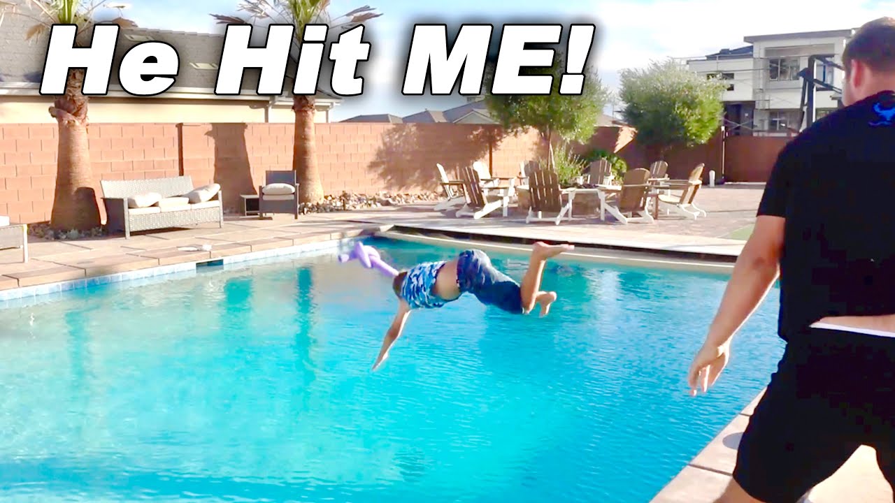 Thrown In The Pool With Clothes ON!