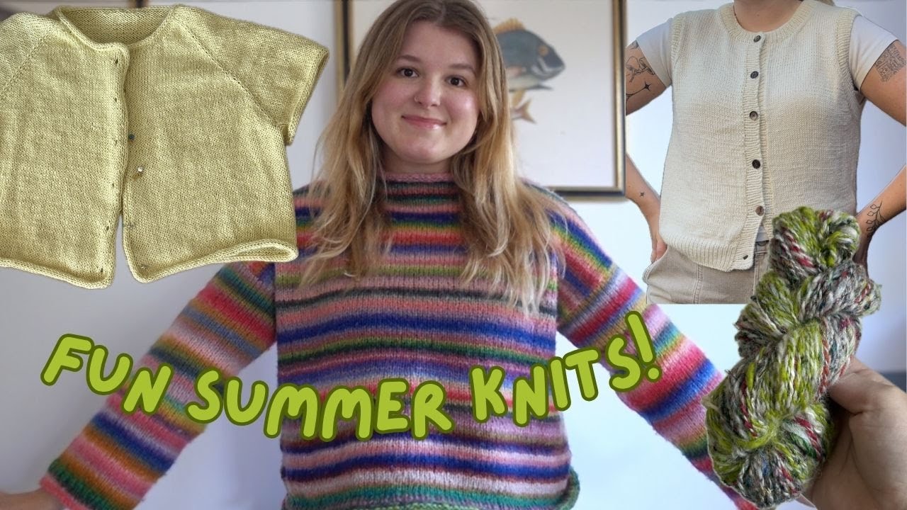 what I knit in june: cloud sweater, sabai top, scrap yarn projects + more