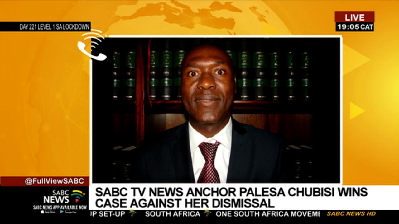 SABC News anchor Palesa Chubisi wins court case against her dismissal