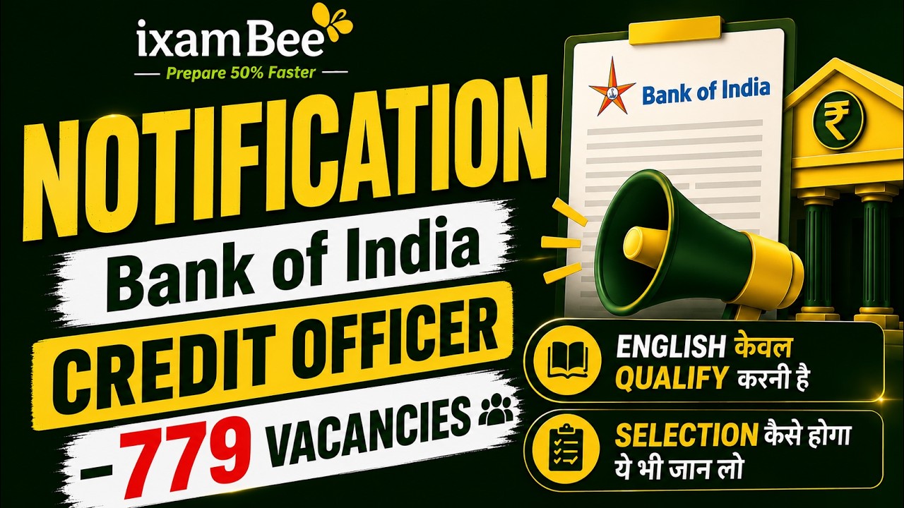 Bank of India Credit Officer 2026 Notification Out | 779 Vacancies | Eligibility, Salary and more