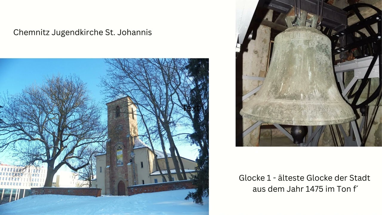 Chemnitz Jugendkirche St. Johannis - Glocke 1 älteste der Stadt von 1475