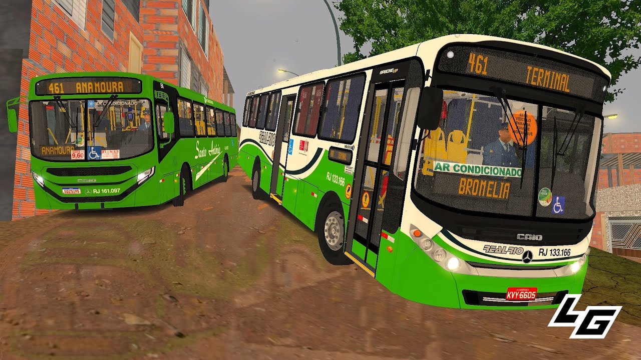 🔴[OMSI 2] CHUVA FORTE - Caio Apache Vip III OF-1724 BlueTec 5 +G29 | padrão Real Rio RJ