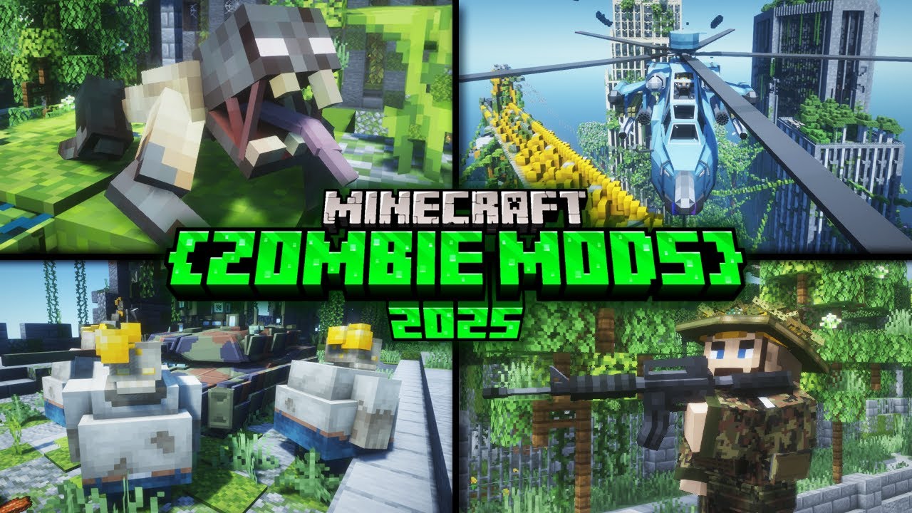Топ-20 новых модов для Minecraft на тему зомби-апокалипсиса в 2025 году (Forge/Fabric)
