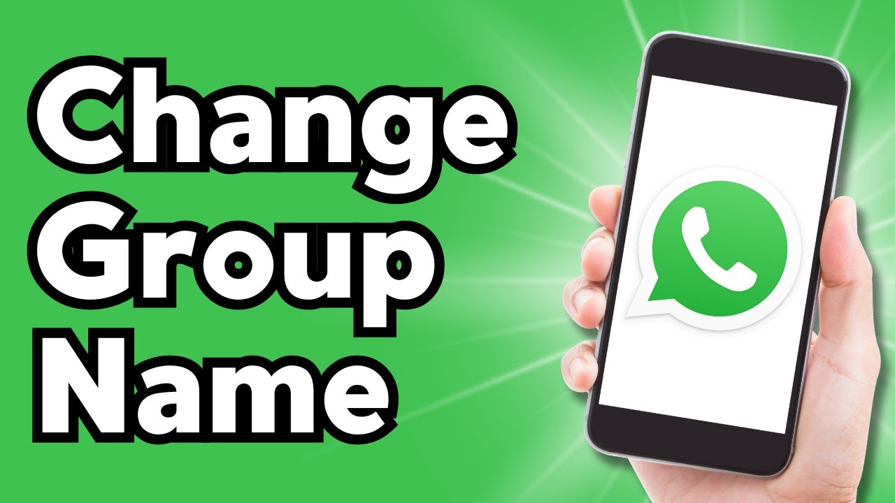 How to Change Group Name on WhatsApp Chat