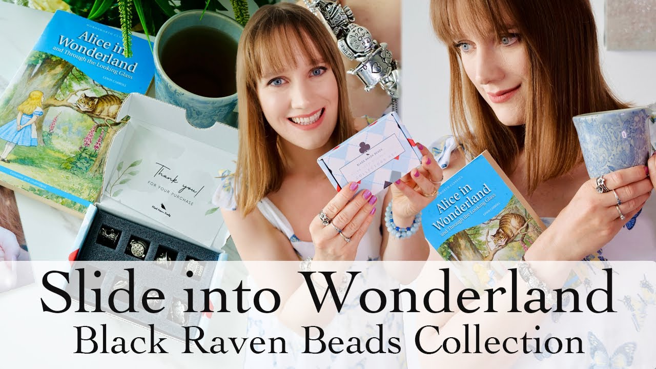 Alice in Wonderland Collection | Black Raven Beads Slide Into Wonderland Collection