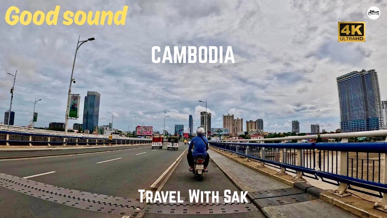 2025 Driver Beautiful Street View Phnom Panh City Cambodia 4K