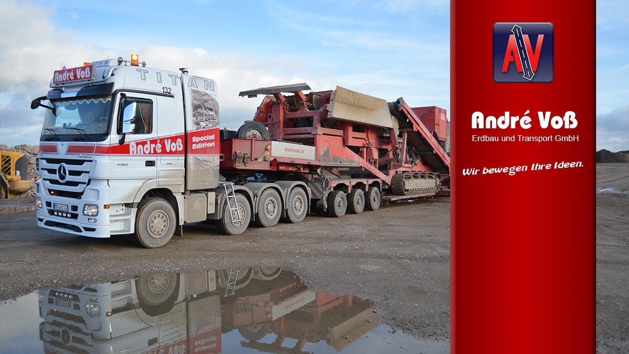 Schwertransport 72t Brechanlage