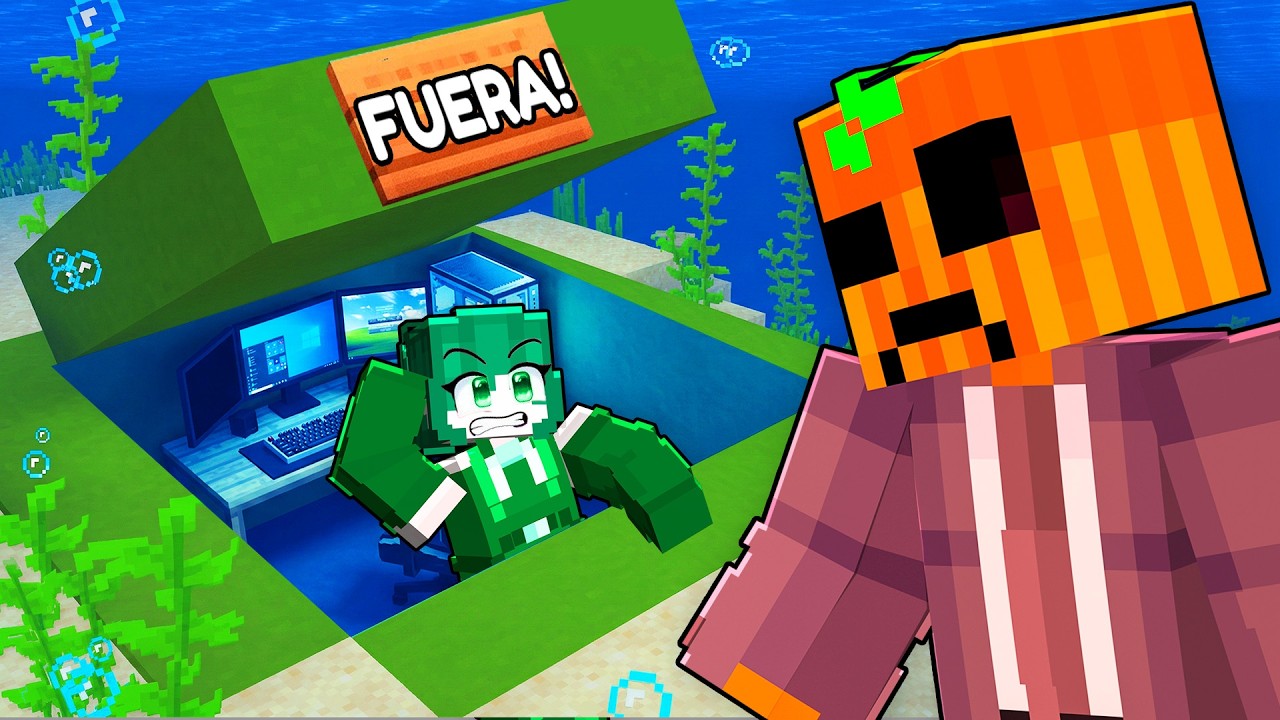 Encontré la BASE MARINA SECRETA de MI AMIGA en Minecraft!